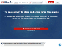 Tablet Screenshot of files.fm